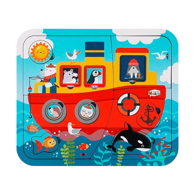 Пазл многослойный для малышей Корабль 23 детали Mapacha 962223 1